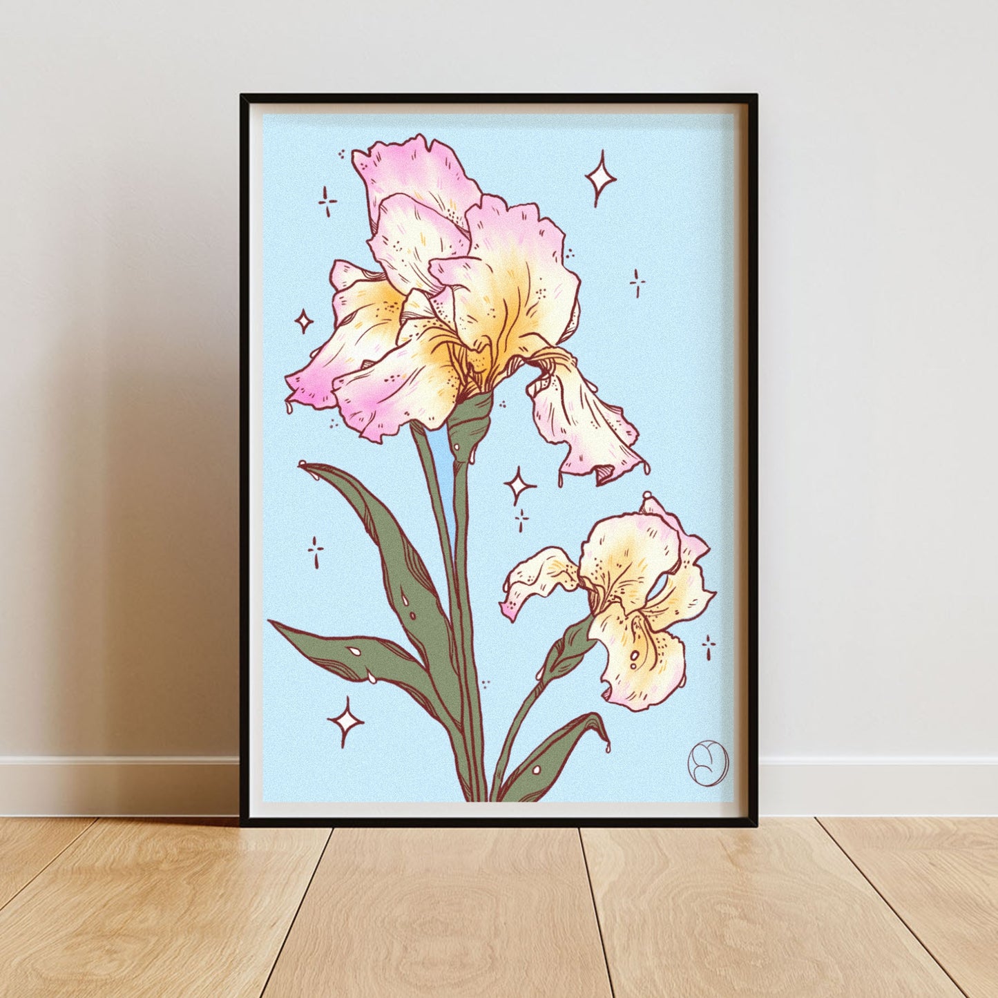 Bearded Iris Print