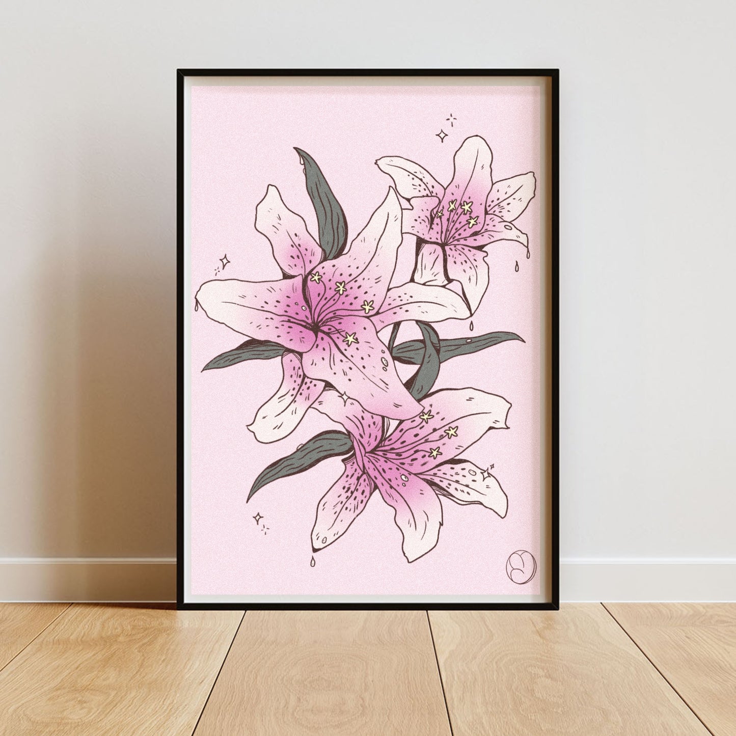Star Gazer Lily Print